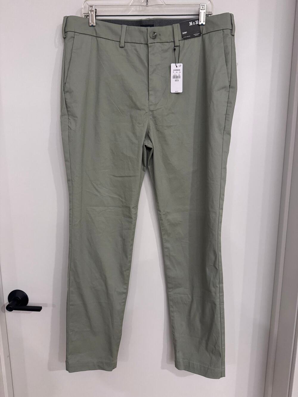 Express Men's Skinny Comfort Waist Hyper Stretch Chino Pants 36x30 NEW